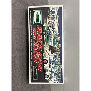 2009 Hess Race‎ Car and Racer Toy with Original Box White Green Collectible